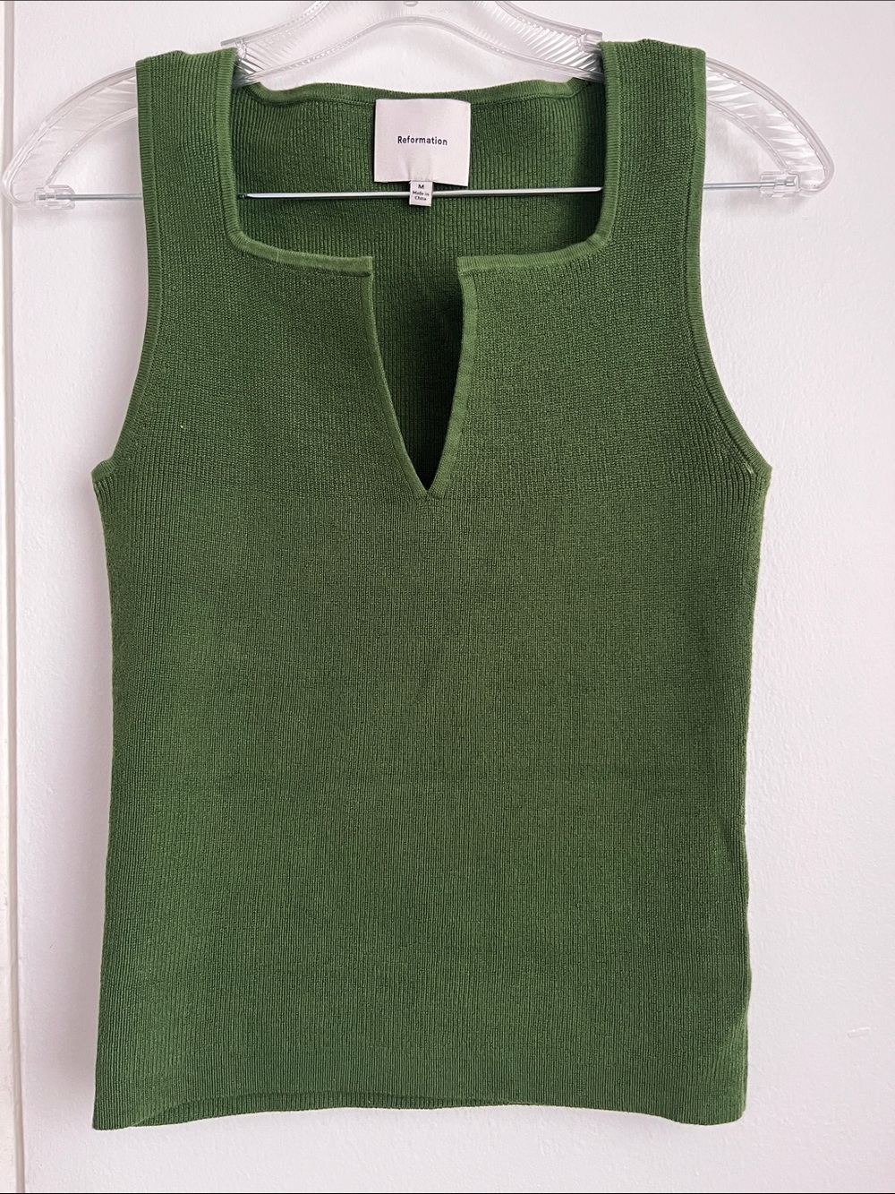 Reformation Rylie Cotton Sweater Tank